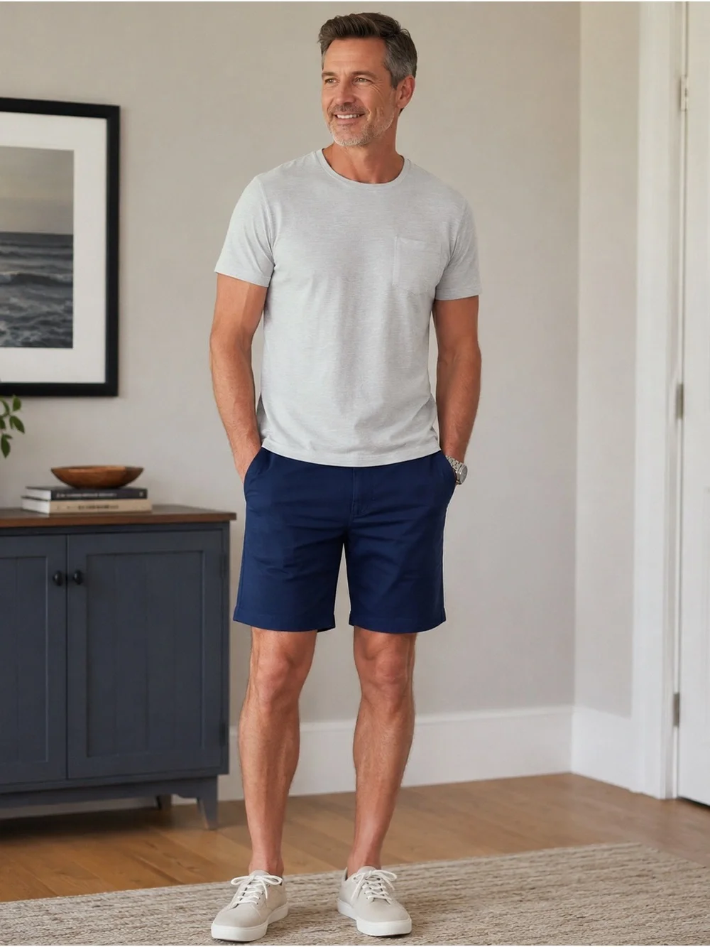 J. Crew Men's Casual Navy Shorts. NWT